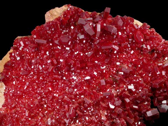 Vanadinite from Mibladen, Haute Moulouya Basin, Zeida-Aouli-Mibladen belt, Midelt Province, Morocco