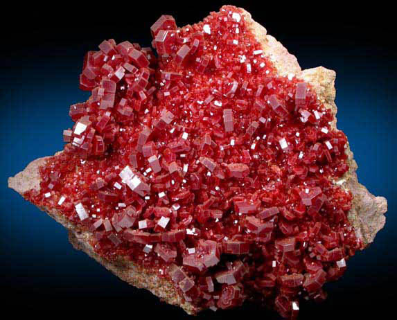 Vanadinite from Mibladen, Haute Moulouya Basin, Zeida-Aouli-Mibladen belt, Midelt Province, Morocco