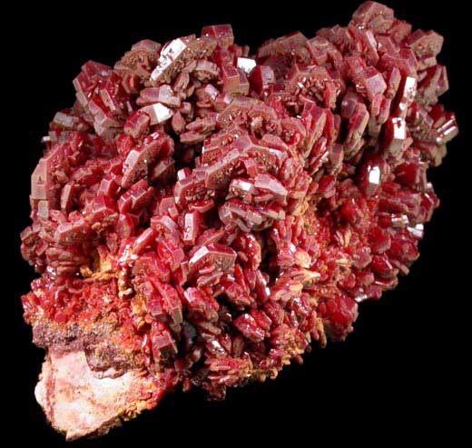 Vanadinite from Mibladen, Haute Moulouya Basin, Zeida-Aouli-Mibladen belt, Midelt Province, Morocco