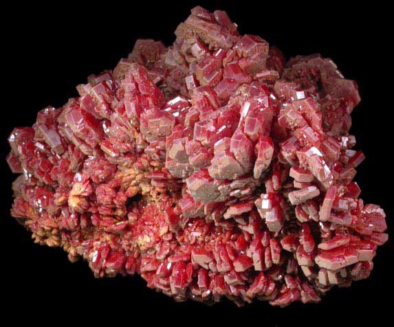 Vanadinite from Mibladen, Haute Moulouya Basin, Zeida-Aouli-Mibladen belt, Midelt Province, Morocco