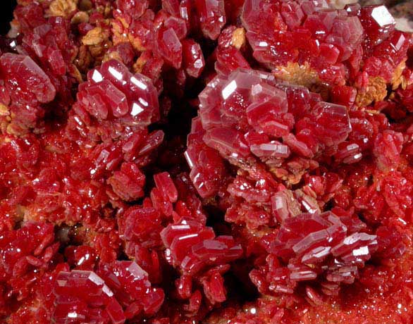 Vanadinite from Mibladen, Haute Moulouya Basin, Zeida-Aouli-Mibladen belt, Midelt Province, Morocco