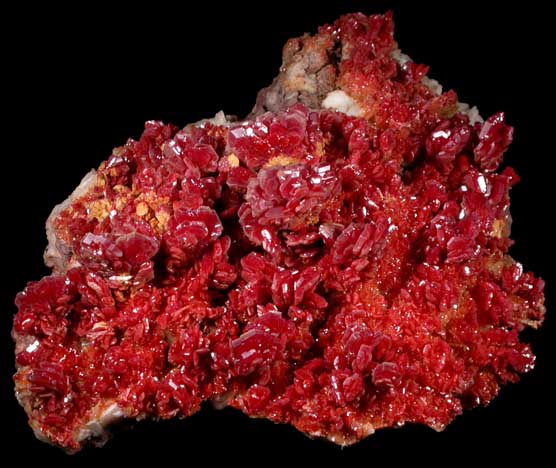 Vanadinite from Mibladen, Haute Moulouya Basin, Zeida-Aouli-Mibladen belt, Midelt Province, Morocco