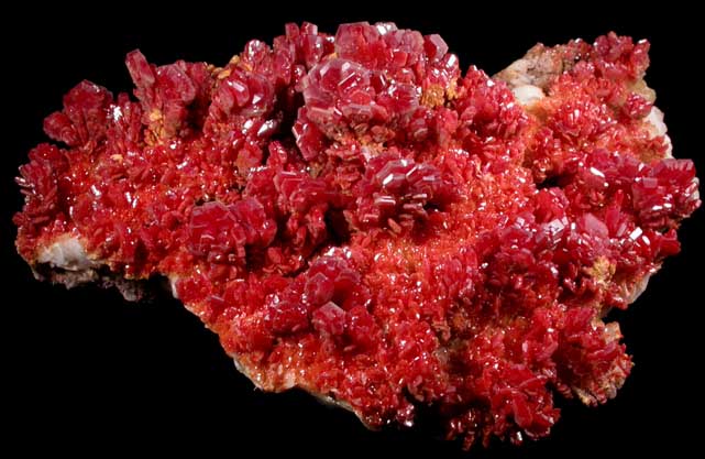 Vanadinite from Mibladen, Haute Moulouya Basin, Zeida-Aouli-Mibladen belt, Midelt Province, Morocco