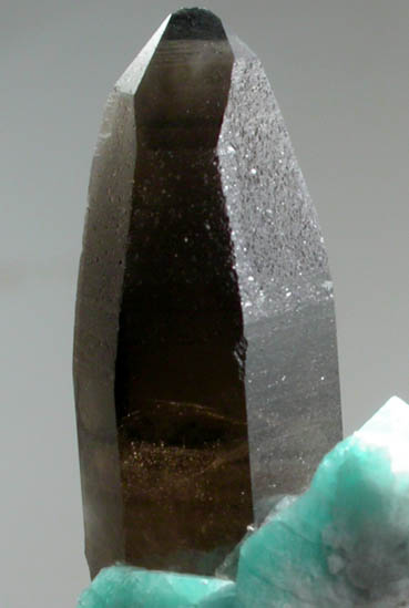 Microcline var. Amazonite with Smoky Quartz from Smoky Hawk Mine, Jewel Pocket, Florissant, Teller County, Colorado