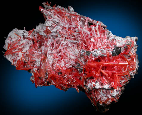 Crocoite and Gibbsite from Adelaide Mine, Dundas, Tasmania, Australia