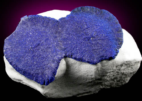 Azurite in clay matrix from Malbunka Mine, Areyonga, Northern Territory, Australia