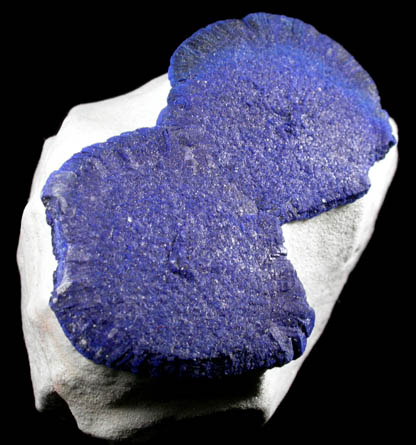 Azurite in clay matrix from Malbunka Mine, Areyonga, Northern Territory, Australia