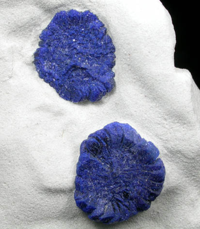 Azurite in clay matrix from Malbunka Mine, Areyonga, Northern Territory, Australia