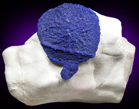 Azurite in clay matrix from Malbunka Mine, Areyonga, Northern Territory, Australia