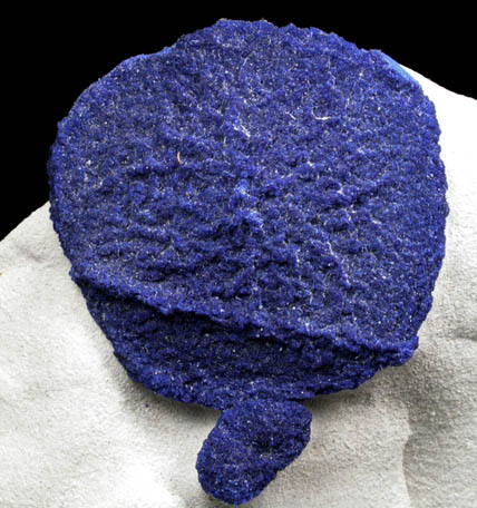 Azurite in clay matrix from Malbunka Mine, Areyonga, Northern Territory, Australia