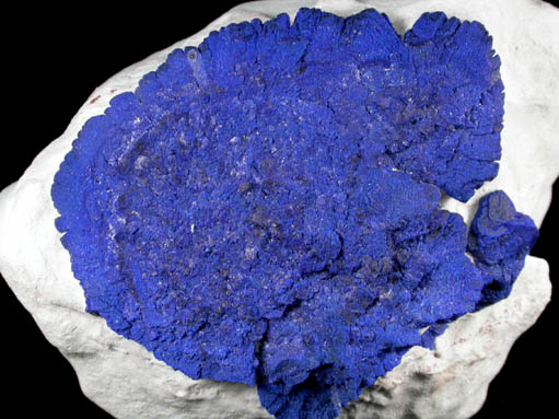 Azurite in clay matrix from Malbunka Mine, Areyonga, Northern Territory, Australia