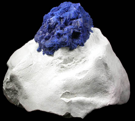 Azurite in clay matrix from Malbunka Mine, Areyonga, Northern Territory, Australia