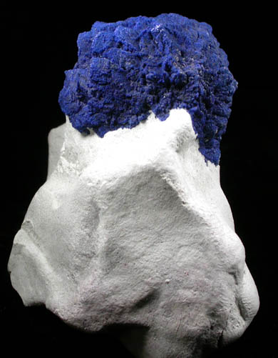 Azurite in clay matrix from Malbunka Mine, Areyonga, Northern Territory, Australia