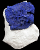 Azurite in clay matrix from Malbunka Mine, Areyonga, Northern Territory, Australia