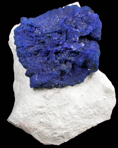 Azurite in clay matrix from Malbunka Mine, Areyonga, Northern Territory, Australia