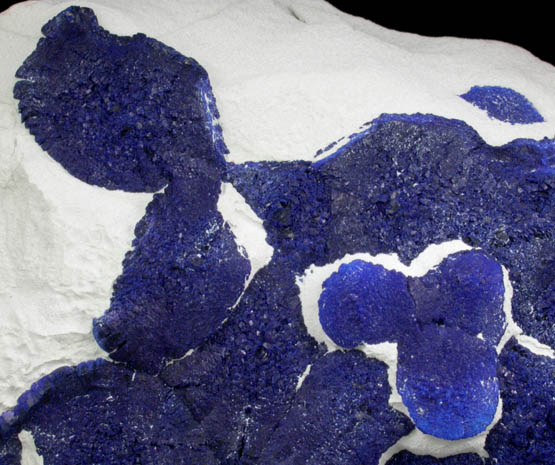 Azurite in clay matrix from Malbunka Mine, Areyonga, Northern Territory, Australia