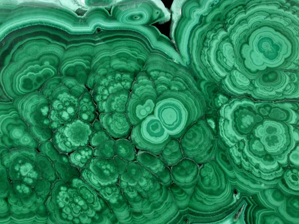 Malachite from Mashamba Mines, 10 km west of Kolwezi, Katanga Copperbelt, Lualaba Province, Democratic Republic of the Congo