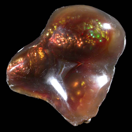 Quartz var. Fire Agate from Calvillo, Aguascalientes, Mexico