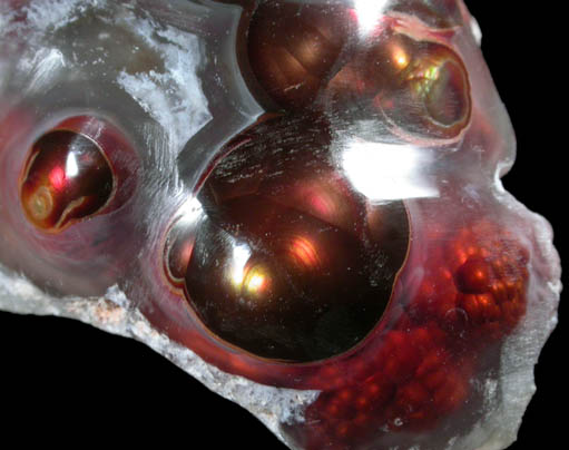 Quartz var. Fire Agate from Calvillo, Aguascalientes, Mexico