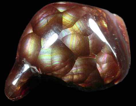 Quartz var. Fire Agate from Calvillo, Aguascalientes, Mexico