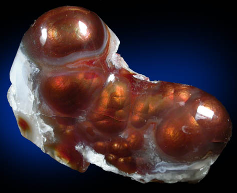 Quartz var. Fire Agate from Calvillo, Aguascalientes, Mexico