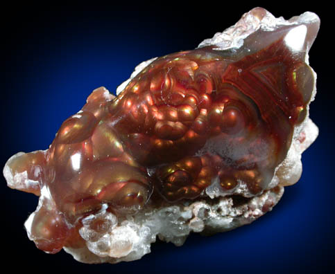 Quartz var. Fire Agate from Calvillo, Aguascalientes, Mexico