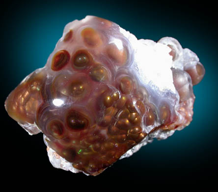 Quartz var. Fire Agate from Calvillo, Aguascalientes, Mexico