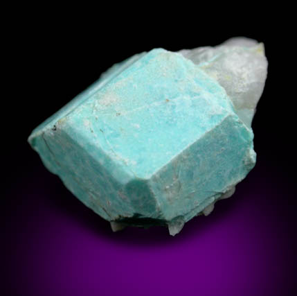 Turquoise pseudomorph after Beryl from Apache Canyon Mines, West Camp, Turquoise Mountains near Baker, California