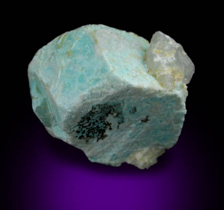 Turquoise pseudomorph after Beryl from Apache Canyon Mines, West Camp, Turquoise Mountains near Baker, California