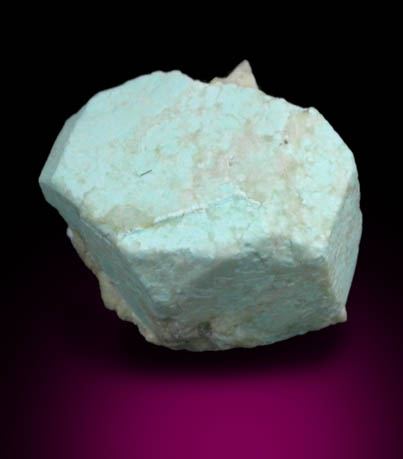 Turquoise pseudomorph after Beryl from Apache Canyon Mines, West Camp, Turquoise Mountains near Baker, California
