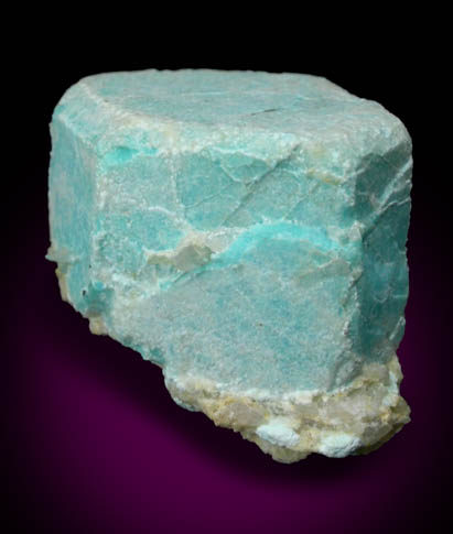 Turquoise pseudomorph after Beryl from Apache Canyon Mines, West Camp, Turquoise Mountains near Baker, California