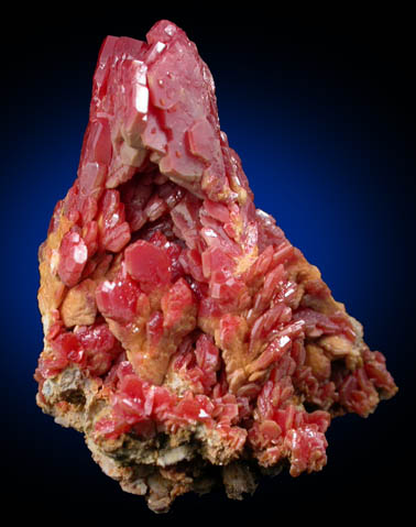 Vanadinite from Mibladen, Haute Moulouya Basin, Zeida-Aouli-Mibladen belt, Midelt Province, Morocco