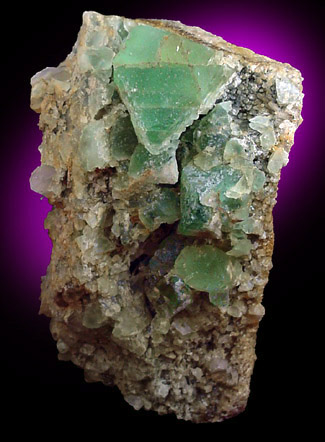 Fluorite on Quartz from William Wise Mine, Westmoreland, Cheshire County, New Hampshire