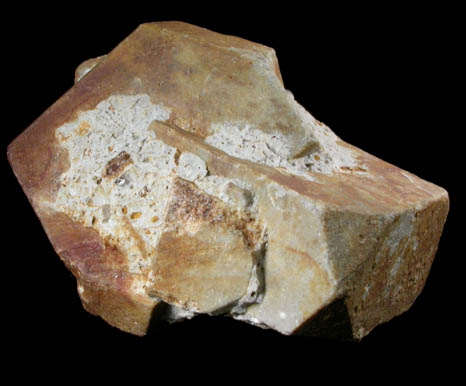 Topaz pseudomorph after Carlsbad-twinned Orthoclase from Saubach Fault, Muldenberg, Vogtland, Saxony, Germany