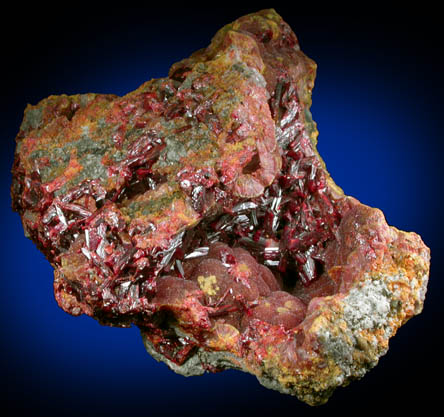 Realgar on Orpiment from Mina Palomo, Castrovirreyna Province, Huancavelica Department, Peru