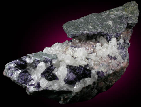 Fluorite and Barite from Lettermuckoo (Mickey Tess) Quarry, Kinvarra, Connemara, County Galway, Ireland