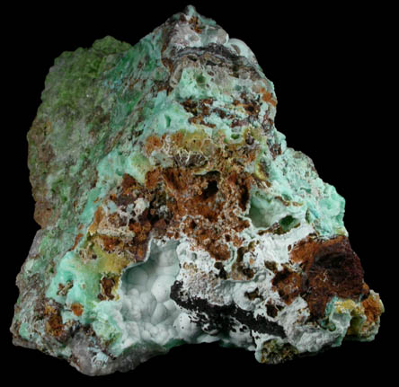 Phosphohedyphane, Chrysocolla, Mottramite from Whytes Cleuch, Wanlockhead, Scotland