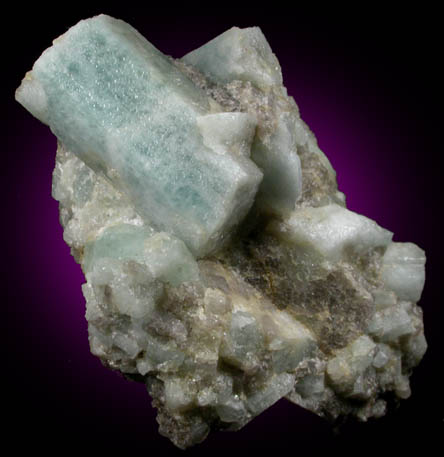 Beryl var. Aquamarine from Slievenamiskan, County Down, Northern Ireland