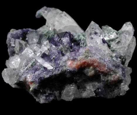 Quartz and Fluorite from Lettermuckoo (Mickey Tess) Quarry, Kinvarra, Connemara, County Galway, Ireland
