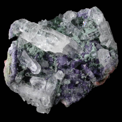 Quartz and Fluorite from Lettermuckoo (Mickey Tess) Quarry, Kinvarra, Connemara, County Galway, Ireland