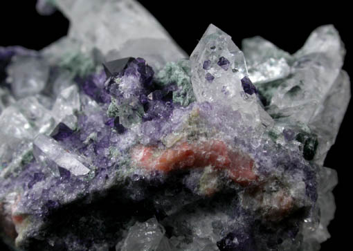 Quartz and Fluorite from Lettermuckoo (Mickey Tess) Quarry, Kinvarra, Connemara, County Galway, Ireland