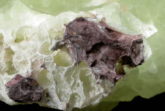 Prehnite with Native Copper from Boyleston Quarry, Barrhead, Strathclyde (Renfrewshire), Scotland