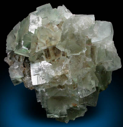 Fluorite with Quartz from West Pastures Mine, Allison's Pocket, Flatt Drift, Weardale, County Durham, England