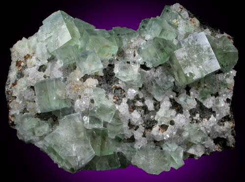 Fluorite and Quartz from West Pastures Mine, Allison's Pocket, Flatt Drift, Weardale, County Durham, England