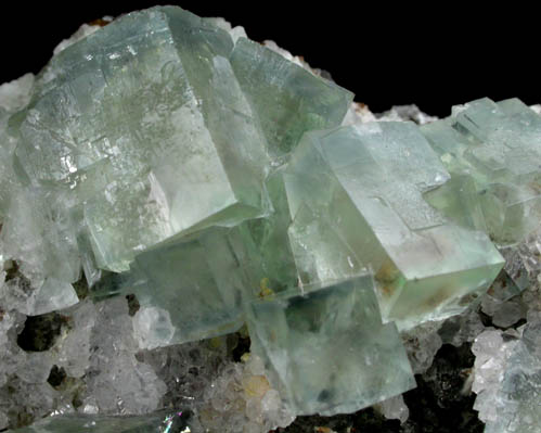 Fluorite and Quartz from West Pastures Mine, Allison's Pocket, Flatt Drift, Weardale, County Durham, England