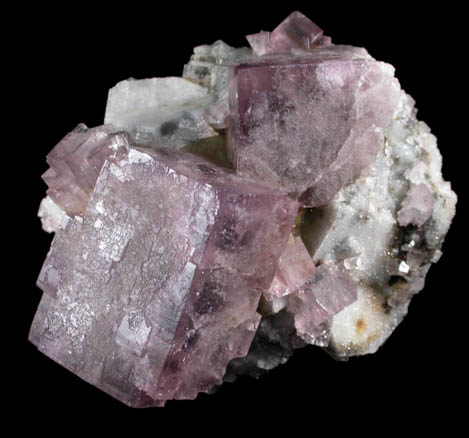 Fluorite and Quartz from Hollywell Mine, Frosterley, Weardale, County Durham, England