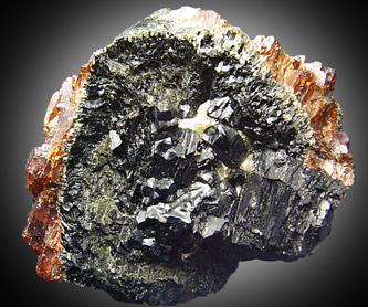 Hypersthene, Almandine Garnet and Pyroxene from Barton Mine, Gore Mt, North River, New York