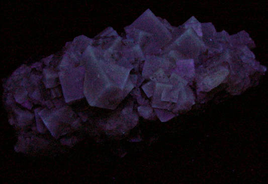 Fluorite (interpenetrant twinned crystals) from Hilton Mine, Scordale, Middle Level, 4 km NE of Hilton, Cumbria, England