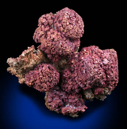 Copper pseudomorphs after Cuprite from Rubtovskiy (Rubtsovskoe) District, Rudnyi Altai, Altai Krai, Russia