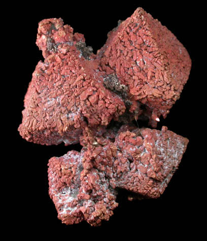 Copper pseudomorphs after Cuprite from Rubtovskiy (Rubtsovskoe) District, Rudnyi Altai, Altai Krai, Russia